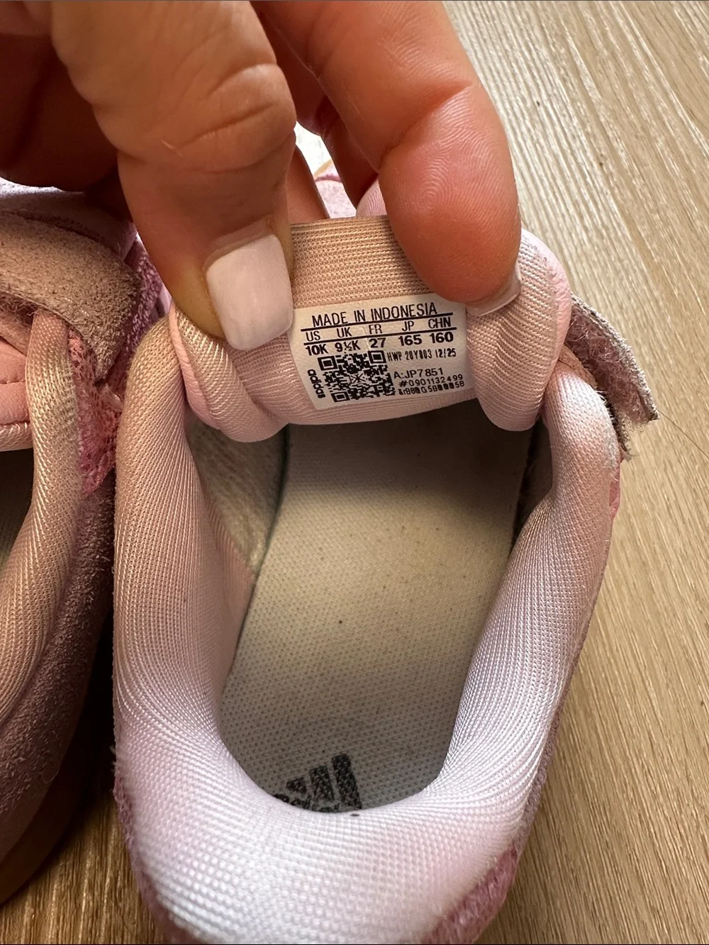 adidas Pink Kids Velcro Suede Sneakers